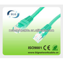 Color Verde Cable de conexión Cat5e UTP con conector RJ45 Cable de red RJ45